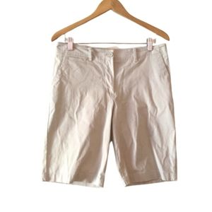 🌟 Talbots Khaki High-Waisted Shorts Size 8
